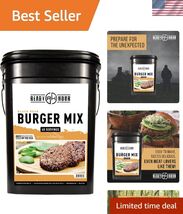 Black Bean Burger Mix, Real Non-Perishable Recipe, 25-Year Shelf Life, E... - $102.38