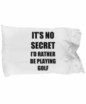 Golf Pillowcase Sport Fan Lover Funny Gift Idea for Bed Set Standard Size 20x30  - £17.39 GBP