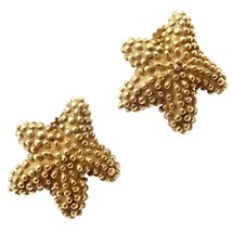 Rare! Vintage Tiffany &amp; Co 18k Yellow Gold Bumpy Starfish Stud Earrings - $2,500.00