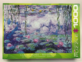 Claude Monet Waterlilies 1000 Piece Puzzle - EuroGraphics -  Pre-Owned - $17.37