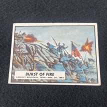 1962 Topps Civil War News Card #56 BURST OF FIRE Vintage 60s Trading Cards - $19.75