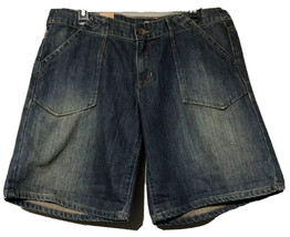 DKNY Womens Blue Denim Cotton Jean Jhorts Shorts Size 14 New - $12.99
