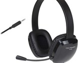 Cyber Acoustics - AC-6008 - Stereo PC Headset 3.5mm Connection - Black - $25.95