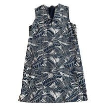 Brooks Brothers Leaf Print Dress Sleeveless Cotton Blend Tropical Size 12 Womens - $29.03