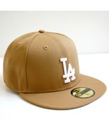 New Era Men’s LA Dodgers Fitted Hat 59fifty Khaki/Blue Limited Editon Si... - £55.49 GBP