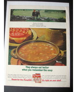 Vintage Campbell&#39;s Vegetable Beef Soup Advertisement - Campbell&#39;s Soup Ad - $12.99