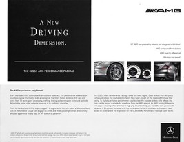 2006 Mercedes-Benz CLS 55 AMG PERFORMANCE PACKAGE brochure catalog sheet... - $9.00