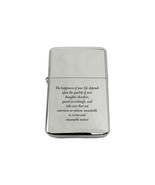 Lighter - Our Life is What Our Thoughts Make it Marcus Aurelius Chrome L1 - $368.51 MXN