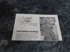Annie&#39;s Attic Little Britches handbag - $2.99
