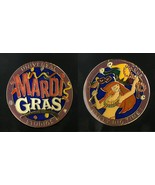 UNIVERSAL STUDIOS 2005 MARDI GRAS HEAVY BRONZE &amp; CLOISONNE COIN MEDALLION - $20.51 CAD