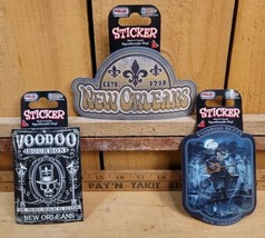 VooDoo Bourbon New Orleans 3 Collectible Repositionable Vinyl Clings - D... - $19.79