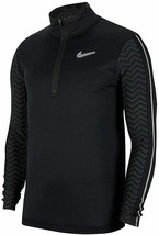 Men&#39;s Nike Wild Run Element Long Sleeve Top, CJ5824 010 Multi Sizes Black/Grey/S - £70.57 GBP