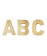 8 Inch Wooden Letters 1 Inch Thick Free Standing - $6.99