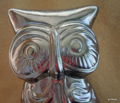 NEW Owl  8&quot; Metallic Glaze Ceramic - £13.33 GBP