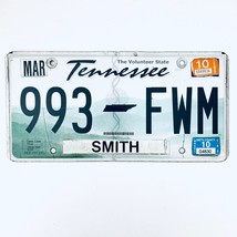 2010 United States Tennessee Smith County Passenger License Plate 993 FWM - $207.14 MXN