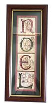 Vintage NOEL Nativity Story Of Christmas Wall Sign Angel Jesus Spell Out... - $13.36 CAD