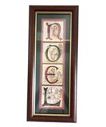 Vintage NOEL Nativity Story Of Christmas Wall Sign Angel Jesus Spell Out... - $9.49