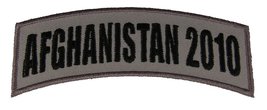 Afghanistan 2010 TAB Desert ACU TAN Rocker Patch - Veteran Owned Business. - £4.35 GBP