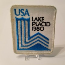 Vintage USA Lake Placid 1980 Embroidered Patch 3.25&quot;x2.75&quot; - £9.19 GBP