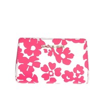 Michael Kors Jet Set Travel Medium Bifold Zip Coin Wallet Dragonfruit Em... - $70.62