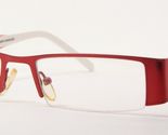 SUNOPTIC 421C Red /White UNIQUE RARE EYEGLASSES GLASSES 50-18-140mm (NOTES) - $47.99