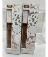 (2) Almond D3.5 Flower Light Illusion Full Coverage Concealer Crease Pro... - £5.45 GBP