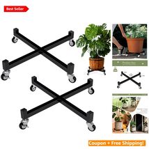 2 Pack 10" Heavy Duty Plant Dolly with Lockable Casters - Indoor/Outdoor... - $50.44