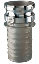 Ss304-E400 Stainless Steel Part &quot;E Male Adapter X Hose Shank, 4&quot; From Ku... - £102.74 GBP