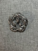Vintage DANECRAFT Sterling Silver 925 Brooch Pin Flowers Leaves 15.3 grams - £19.94 GBP