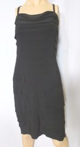 EVAN PICONE Black Tiered DRESS Stretchy Sheath Office Sleeveless Sz 12 - £23.60 GBP