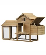 PawHut 59&quot; Wooden Chicken Coop: 2 Doors &amp; Nesting Box - $335.68 CAD