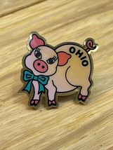 Vintage Ohio Pink Pig Lapel Pin Pinback Travel Souvenir Novelty Piggy Fa... - $147.58 MXN