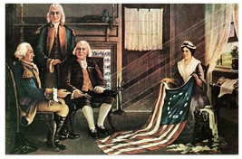 Birth of Our Nation&#39;s Flag from Chas Weisgerber Painting Postcard - £4.05 GBP
