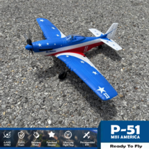 RC Airplane Warbird P51 Fighter Miss America 4CH Gyro Control Aerobatic ... - $137.99
