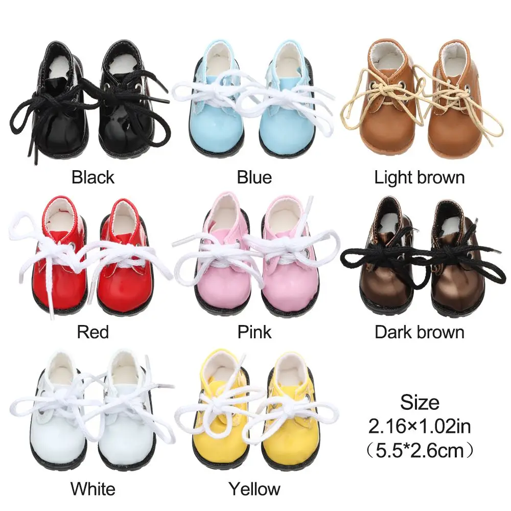 Game Fun Play Toys 5.5cm Doll Game Fun Play Toys Bright Leather Shoes for 1/6 Do - £23.23 GBP