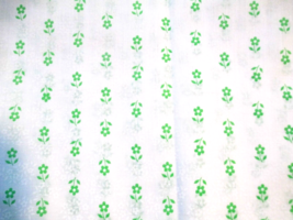 Fabric NEW Concord Shamrock Green Flowers on an Off-Wht Backgrnd Quilt Craft $3 - £2.34 GBP