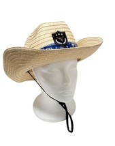 Adult&#39;s Western Cowboy Hats With Blue Bandana - $15.85