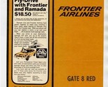 Frontier Airlines Ticket Jacket Gate 8 Red - $17.82