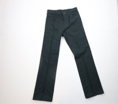 Vtg 90s Wrangler Mens 31x32 Knit Flared Wide Leg Bootcut Pants Green Polyester - $69.25