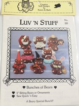 Luv &#39;N Stuff Bunches of Bears 5&quot;Sitting Bears- Ornaments Pattern By Kare... - $188.30 MXN