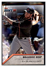 2016 Topps Bunt Brandon Belt  San Francisco Giants #78 Baseball card   MATV3 - £1.37 GBP