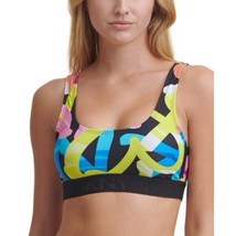 DKNY Womens Printed Logo Bikini Swim Top - £18.56 GBP