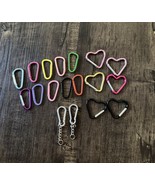 Carabiner Clips 18 piece Aluminum Cute Key Clips Heart Shaped - $16.45 CAD