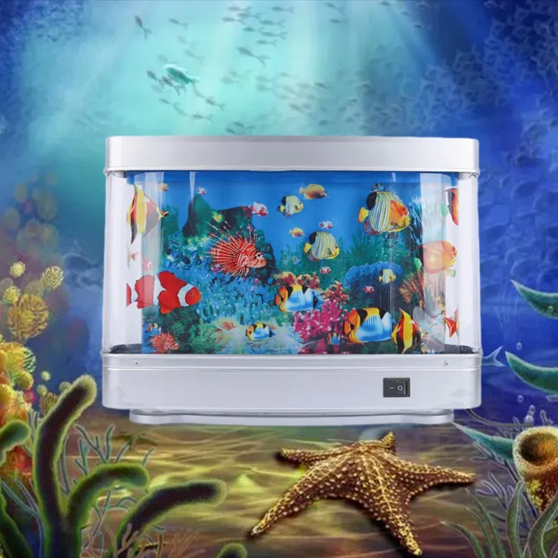 Artificial Tropical Fish Tank Lamps Aquarium Decorative Night Light Virtual - $38.68+