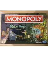 Monopoly Rick & Morty Edition Ages 17+ 2-6 players New 6 Collectible Tokens - $39.59