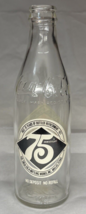 1974 75th Anniversary Atlanta Ga. Coca Cola Commemorative Glass Bottle Empty - £5.89 GBP