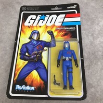 G.I. JOE Cobra Commander Enemy Leader 3.75&quot; ReAction Figure- Package has a rip - £11.70 GBP