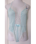 Cassandra  body suit  Baby Blue size Large thong back with snaps at the ... - $400.95 MXN