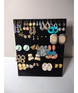 Lot Of 23 Pairs Of Earrings As Is Dangle, Stud, Mixed Materials - £27.89 GBP