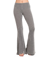 Women&#39;s Chatoyant Ribbed Pinstripe Bell Bottom Stretch Yoga Pants Made i... - $858.35 MXN